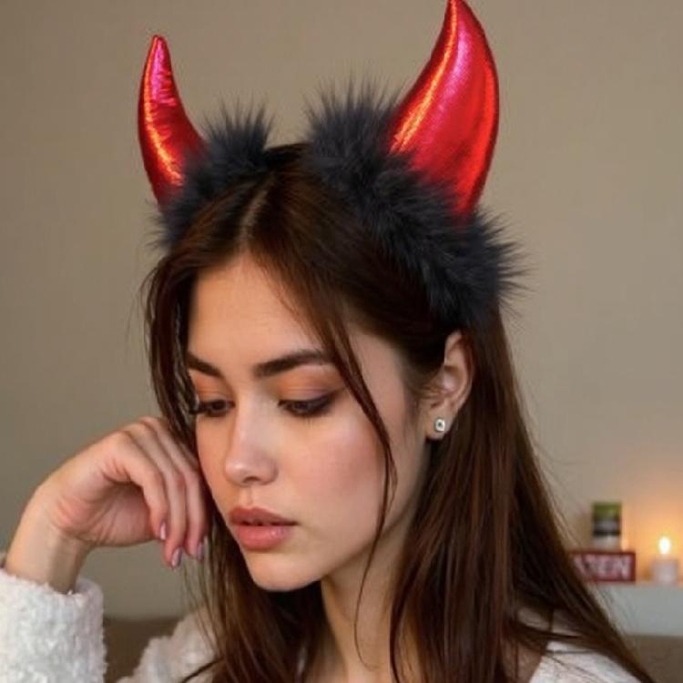 Halloween Devil Cosplay Accessories Devil Headband Devil Tail Bowtie for Women Masquerade Christmas Halloween Role Play