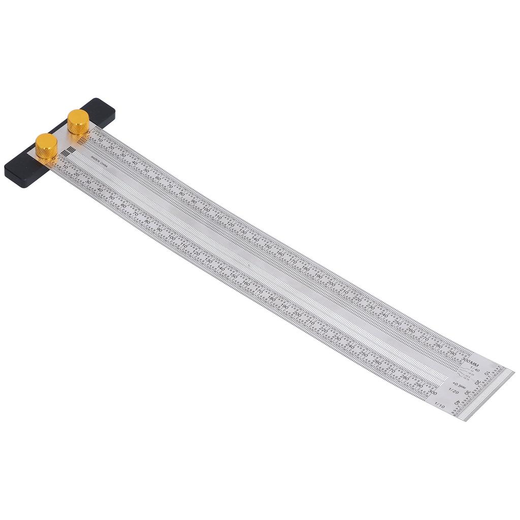 Marking Scale Exquisite Accurate Portable Convenient Sturdy Multifunctional Tshaped Hole Ruler(200mm )