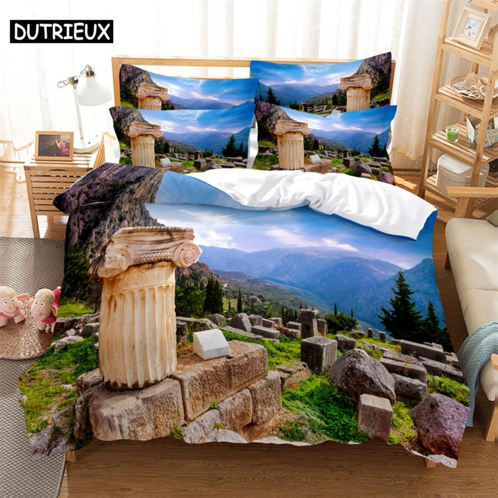 

Stone Bedding 3-piece Digital Printing Cartoon Plain Weave Craft For North America And Europe Bedding Set Queen (135x200cm)&set