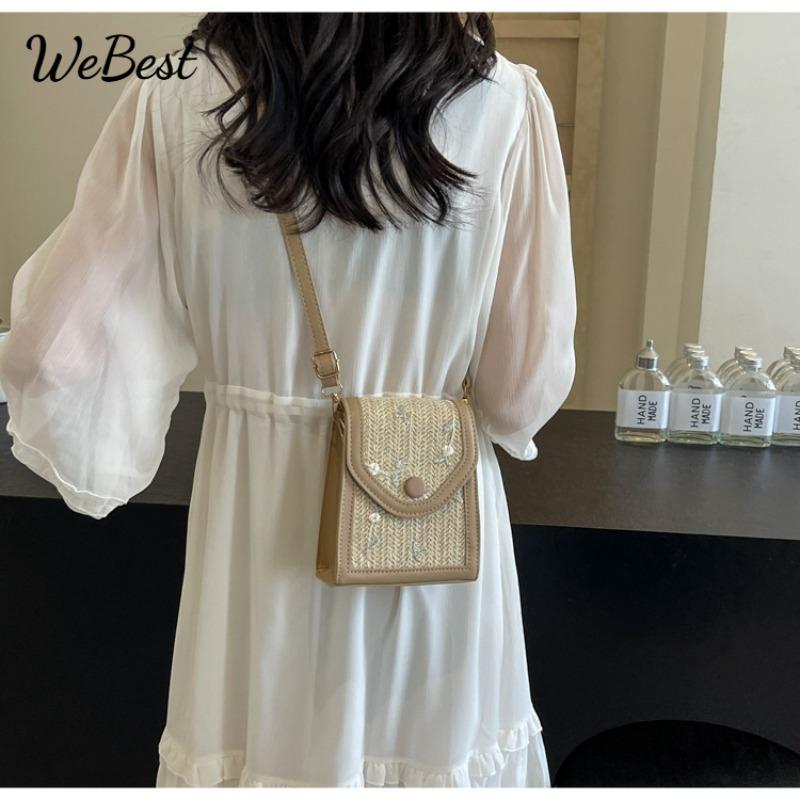 

Trendy Fresh Style Small Square Crossbody Shoulder Bag