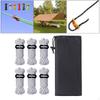 Reflective Guylines 4mm Tent Cords Lightweight Camp Ropes with Aluminum Adjuster Tensioner for