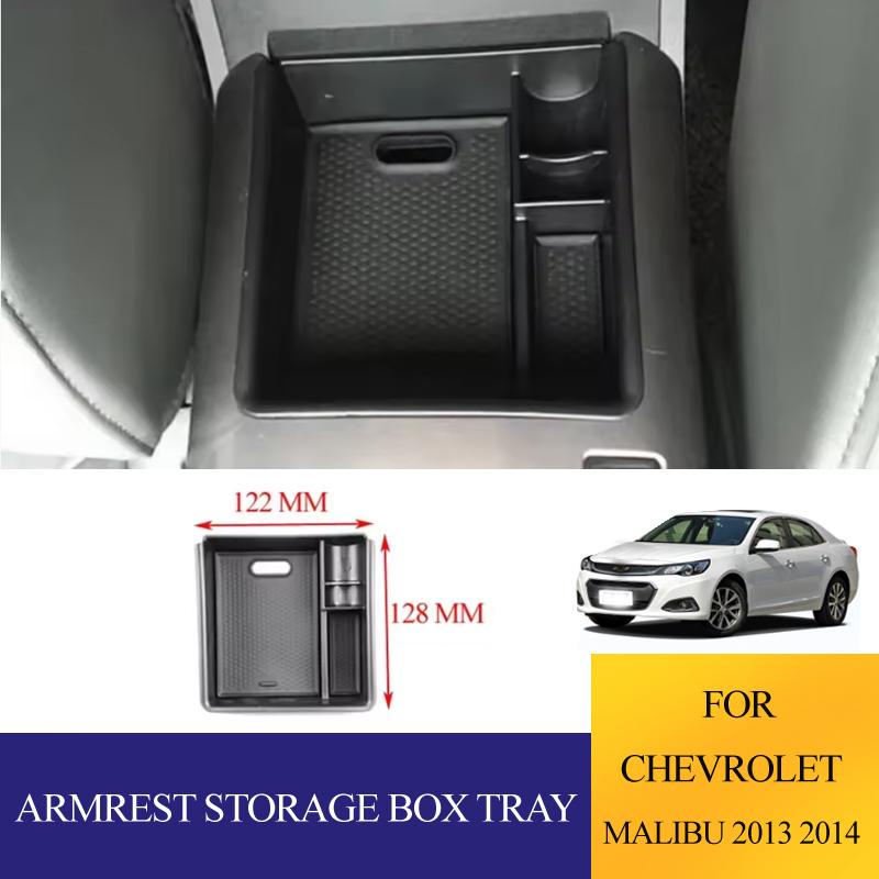 For Chevrolet Malibu 2013 2014 Car Center Console Armrest Storage Box Organizer Tray Holder Case Accessories