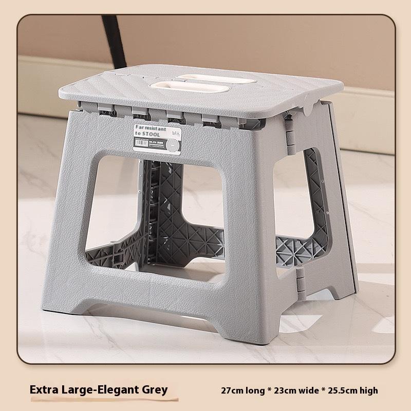 Lehká skládací schodová stolička, víceúčelová ruční zesílená podnožka, protiskluzová plastová malá kuchyňská lavice