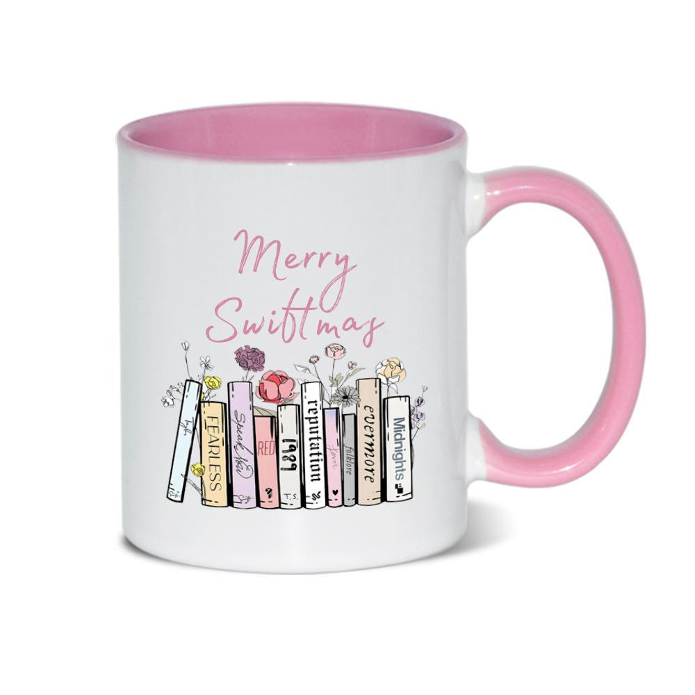 

Taylor Swift Christmas Ceramic Coffee Mug Merry Water Mug Swiftmas 301-400ml