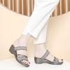 Wedge heel sandals women's new summer cool slippers wear versatile fashion mother shoes medium heel thick heel shoes
