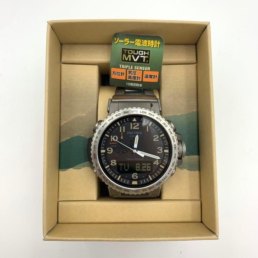 Used CASIO PRO TREK Solar Charging System Men's Watch