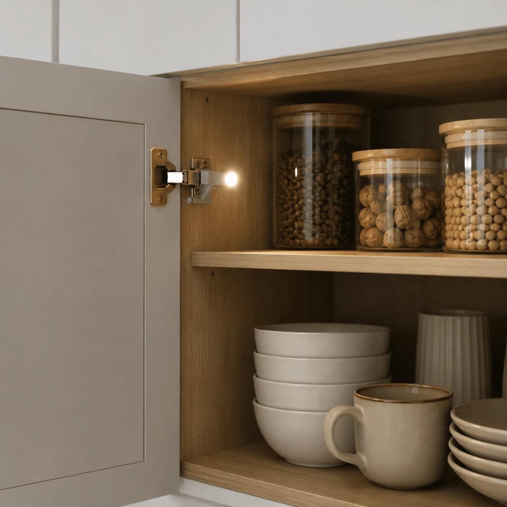 10 Pack Warm White Cabinet Hinge Light 3 LED Beads Closet Wardrobe Light  Garage
