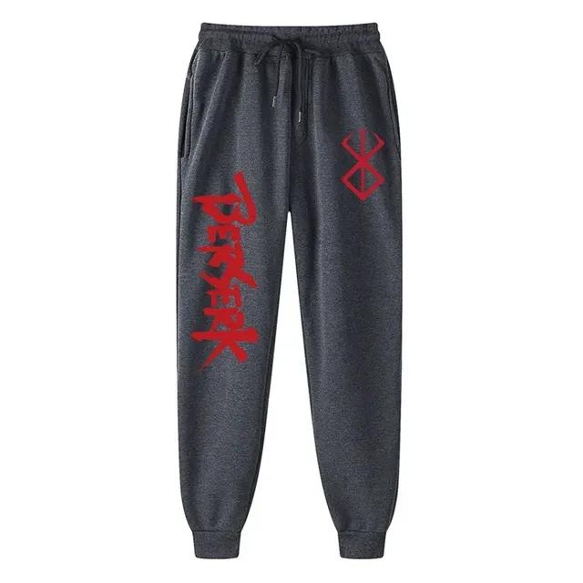 Anime Berserk Print Sweatpants for Men Athletic Joggers Trousers Spring Fall Casual Fleece Pants with Pockets Cosplay Costume