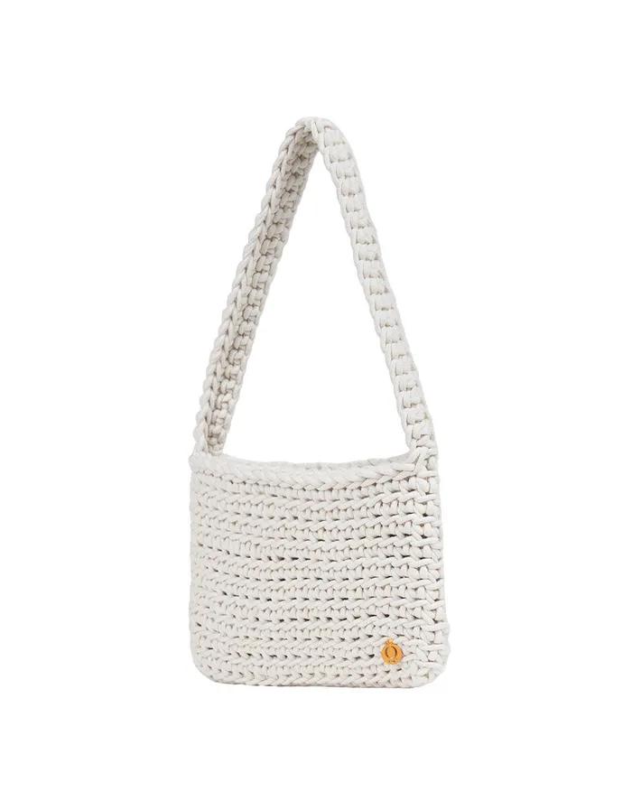 Ivory knit mini bag