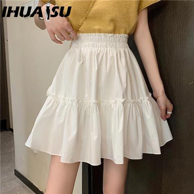 

IHUASU Женская Модная Повседневная Летняя Весенняя Юбка XXXXL белый