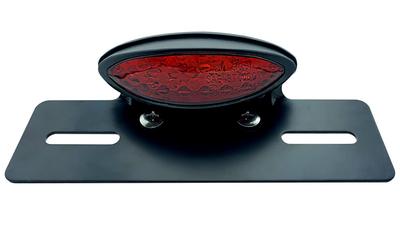 MGMSUNDK Motorcycle Tail Lamp, Integrated LED, DC12V, Waterproof, Universal Use, Slim, Retro, High Brightness (Red, #01)