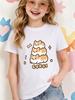 Cute Stacked Corgi Puppies Bone Star Print Kids T Shirt Boys Girls Short Sleeve Crew Neck Cotton Pet Parent Child Matching Tees