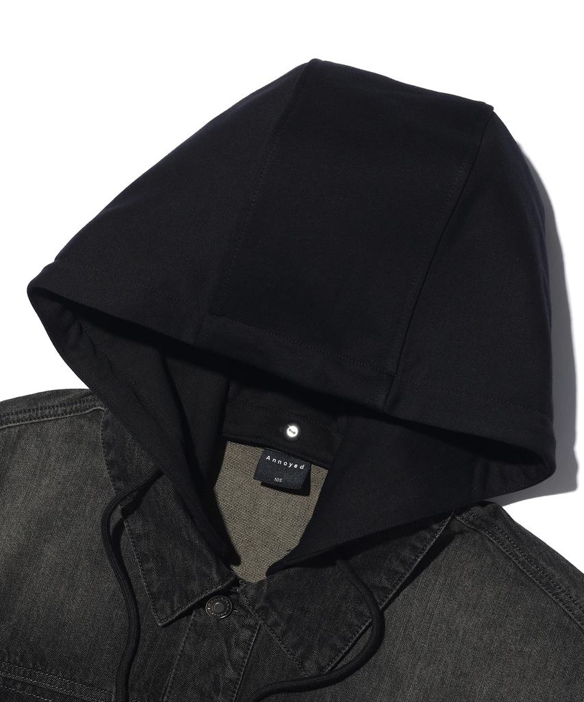 Eonoideu Double Pocket Denim Shirt Lp3Yu681_Black