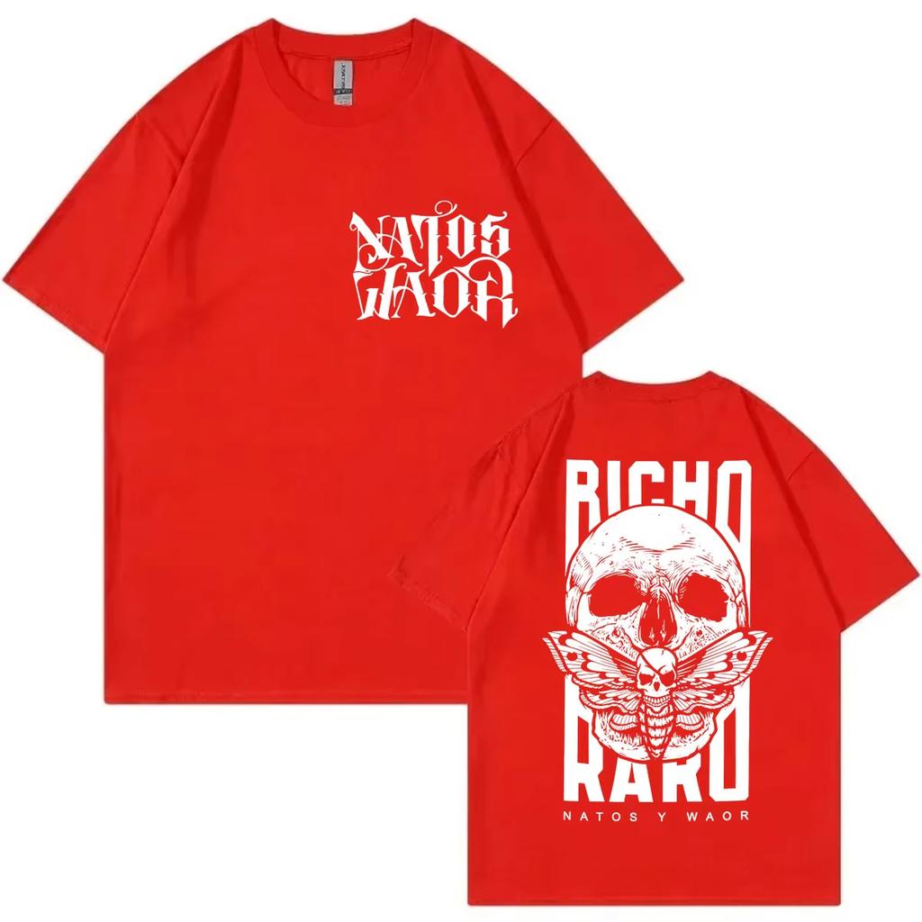 Rapper Natos Y Waor Merch T-shirt Harajuku Hip Hop Short Sleeve T-shirts Men Women Clothing Gothic Fashion T Shirts Streetwear