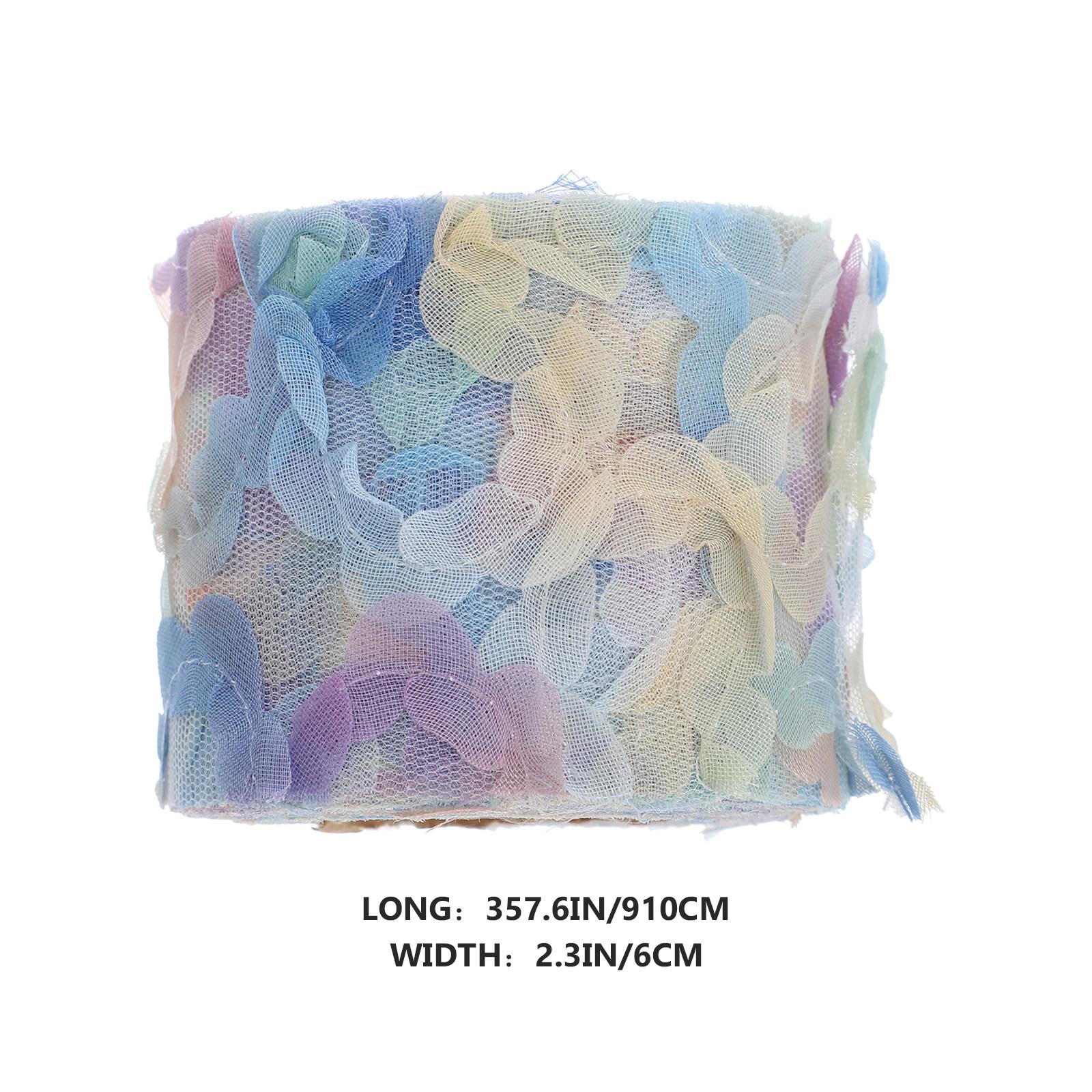 1 Roll Gauze Ribbon Premium Wear Resistant DIY Ribbon for Bowknot Floral Webbing Lightweight Hair Accessories Making DIY фиолетовый