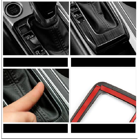 For Nissan Sentra  black central console Gear shift frame trim