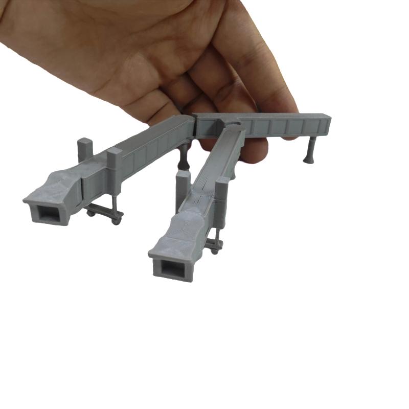 Static Airport Scene Model Kit 1:400 Double Corridor Bridge Airport Facilities Collectible Display Toy Desktop Decoration Gift