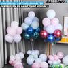 BALLONFIX Balloon Stand Balloon Balloons Wedding Decoration Large Round 70cm 2 Pieces