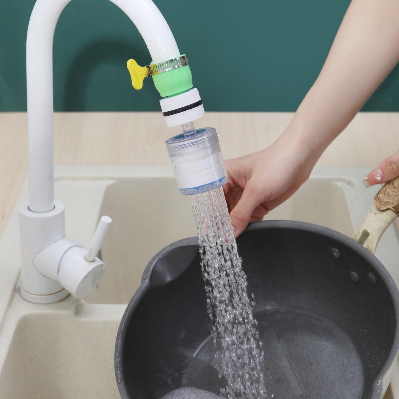 

Кухонний поворотний фільтр для води для крана, захист від бризок та економія води зелений