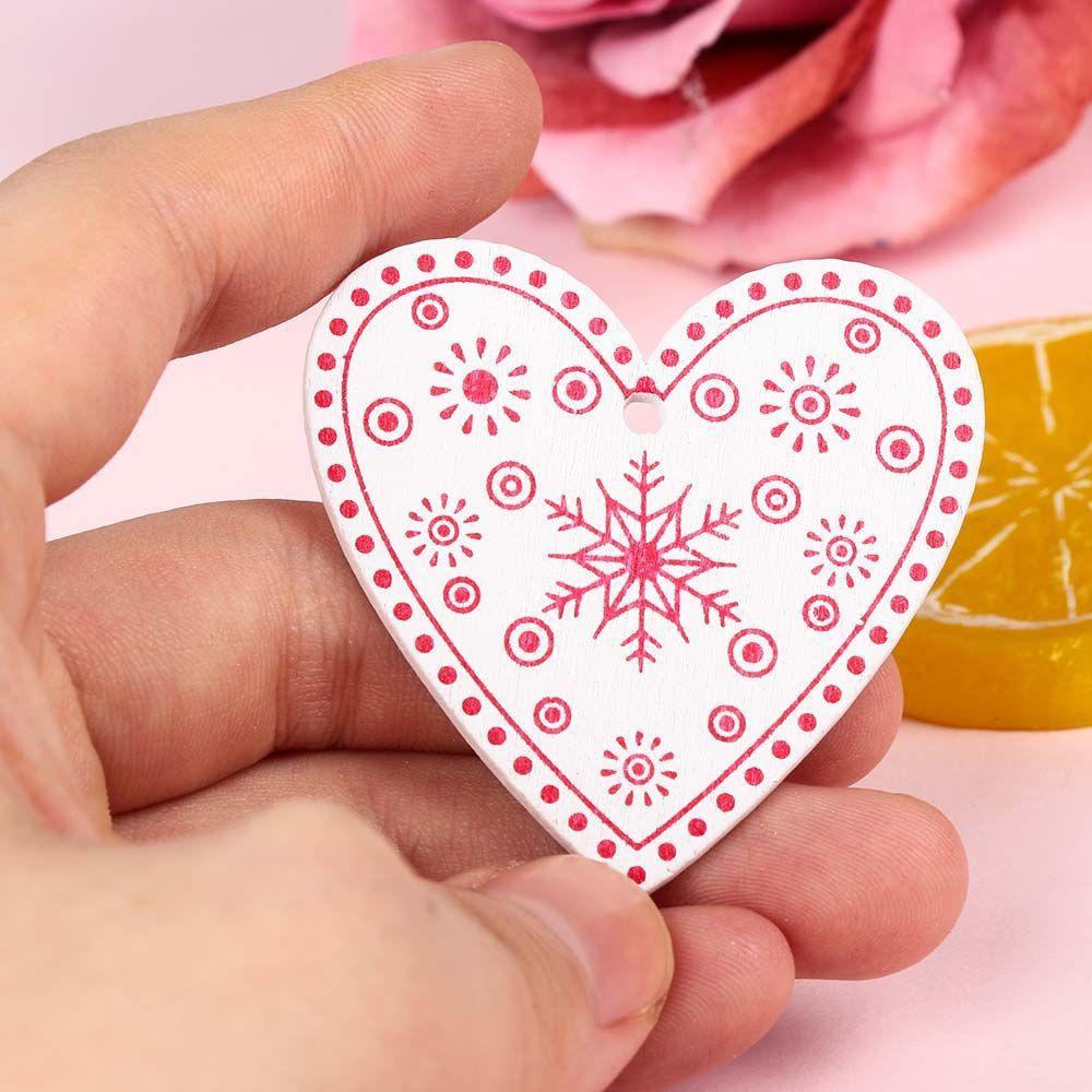 10pcs/set Gift Hanging Embellishment Party Supplies Wooden Tag Christmas Tree Ornament Star