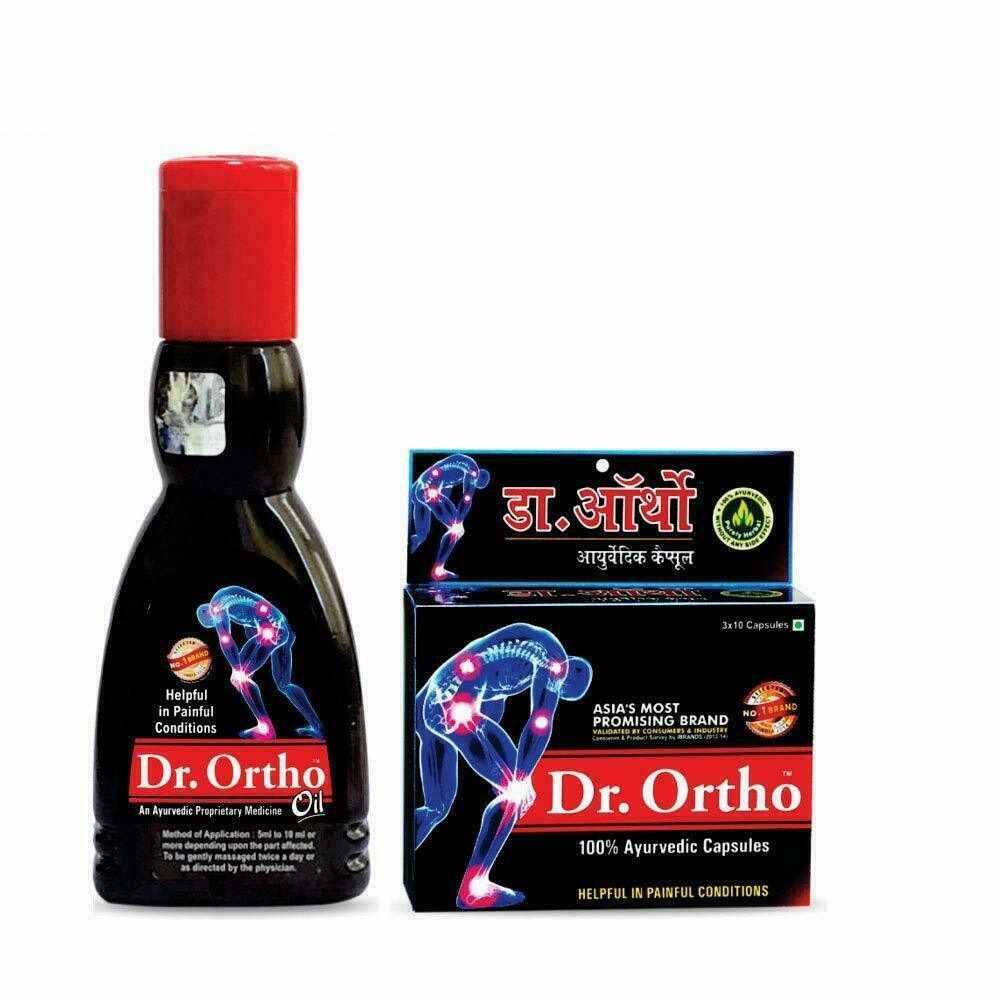Dr Ortho Combo Pack of Ayurvedic Oil 120ml & Ayurvedic 30 Capsules
