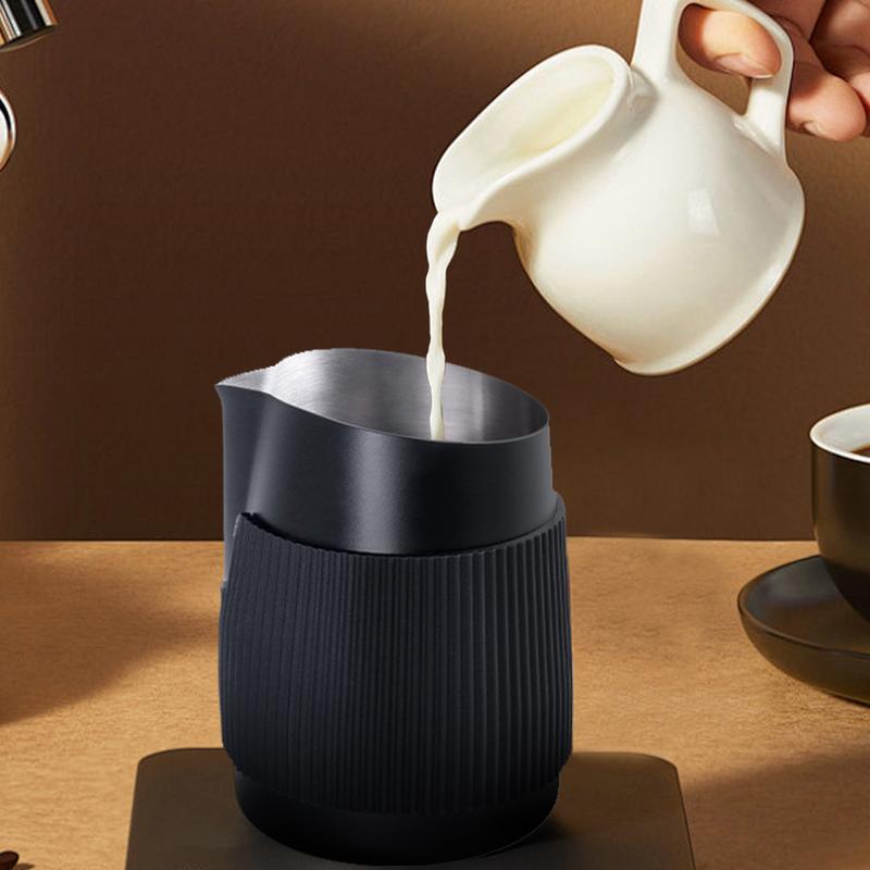 Espresso Steaming Pitcher 420ml Stainless Steel Cappuccino Coffee Steaming Pitcher Milk Frothing Jug Stainless Steel For