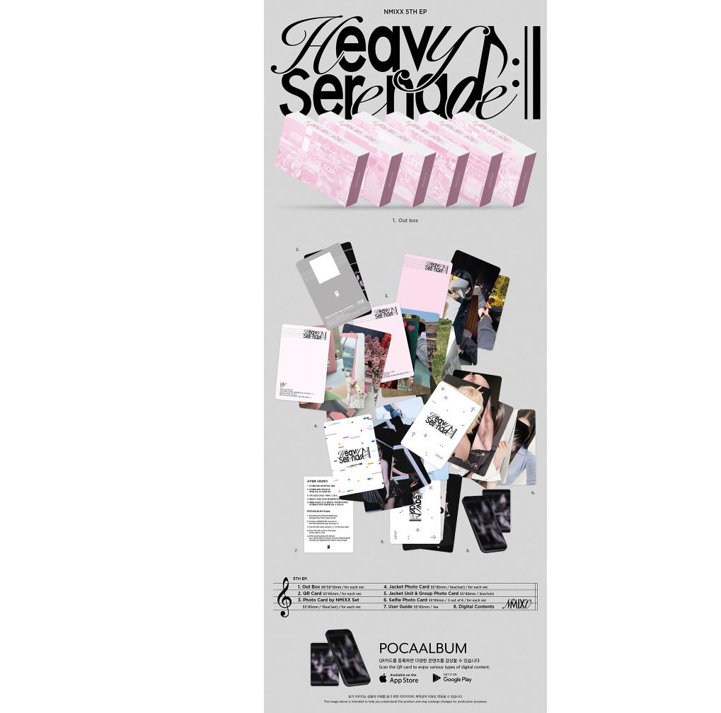 [pre-order] NMIXX EP 5 Heavy Serenade Platform Album POCAALBUM Ver. 6 Set K-pop Official Album