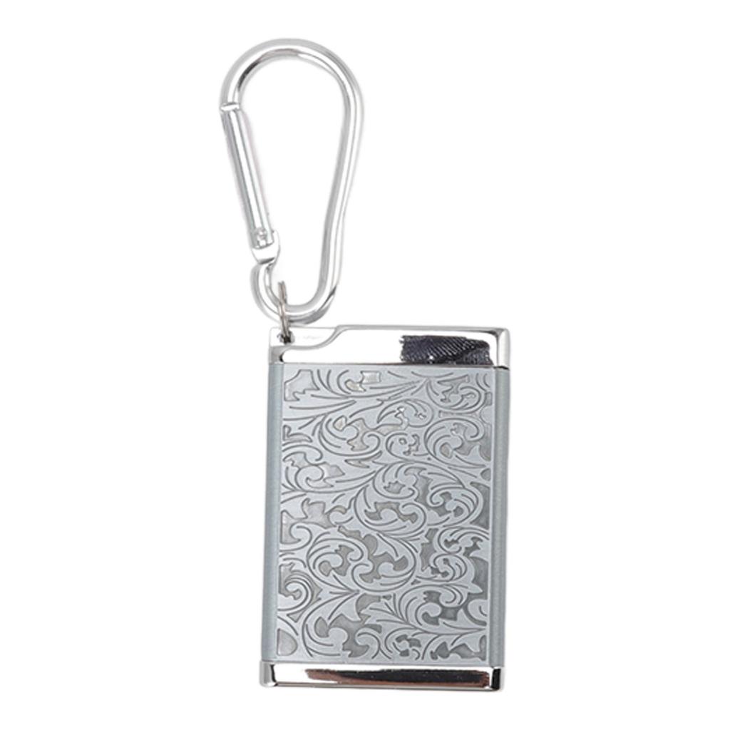 Cigarette Ash Box Wear Resistance Mini Size Portable Ashtray Aluminum Alloy Lightweight with Carabiner for Office Room