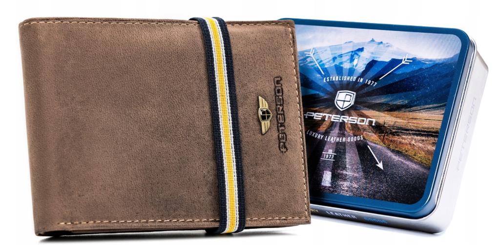 Men's Nubuck Wallet with RFID Protection - Peterson