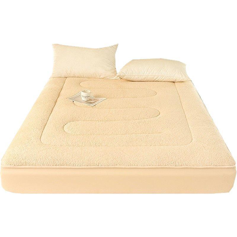 New lamb fleece mattress single piece winter milk fleece mattress cover thickened coral fleece mattress cover student dormitory