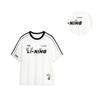 Li Ning Sports Fashion Series Letter Print Round Neck Loose Casual Short Sleeve T-Shirt Unisex Tops White AHSU657-1(TEAM702-3.4.2)