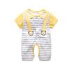 Unisex Baby Cotton Short Sleeve Summer Jumpsuit, Size 100