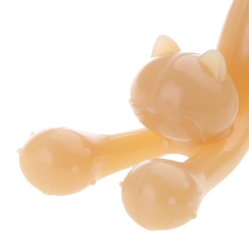 Süßes Katzen-Beißspielzeug für Babys, Kleinkind-Beißring, Weicher Silikon-Beißring, Sicheres und Effektives Werkzeug zur Linderung von Zahnungsbeschwerden