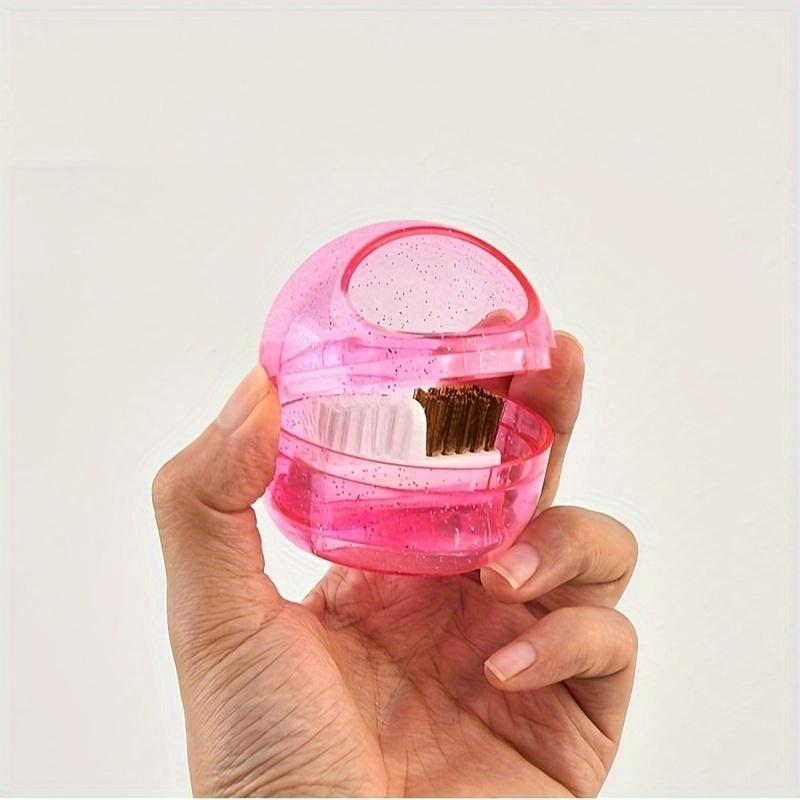 1pc Ceramic Drill Bit Cleaning Brush Case with Lid, Dual Nylon Bristle Heads for Steel and Ceramic Drill Bits, Drill Cleaning Brush