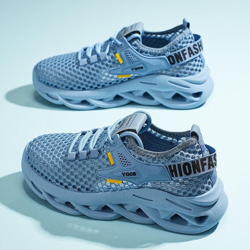 Summer New Men's Breathable Hollow Sports Shoes Men's Vacation Beach Shoes Lightweight Casual Versatile Men's Shoes