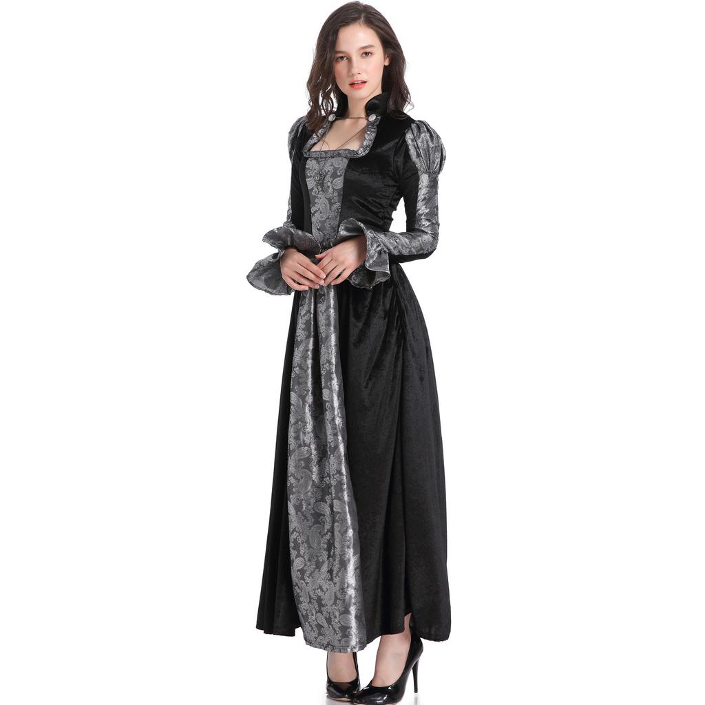 Court Death Vampire Vapire Uniform, Halloween Costume, Witch Costume, Female Ghost Dress