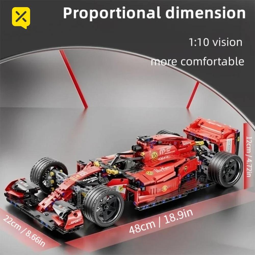 Building Blocks Car Remote Control Super Racing Car Moc Bricks Rc High-Tech Model Race Car Toys Vehicle Kids Boys Christmas Gift
