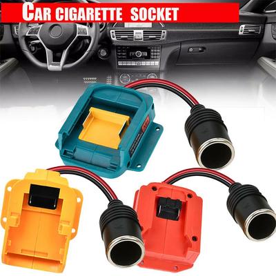 18V To 12V Step Down Power Cigarette Lighter Interface Adapter For Makita/Dewalt/Milwaukee Battery Adapter