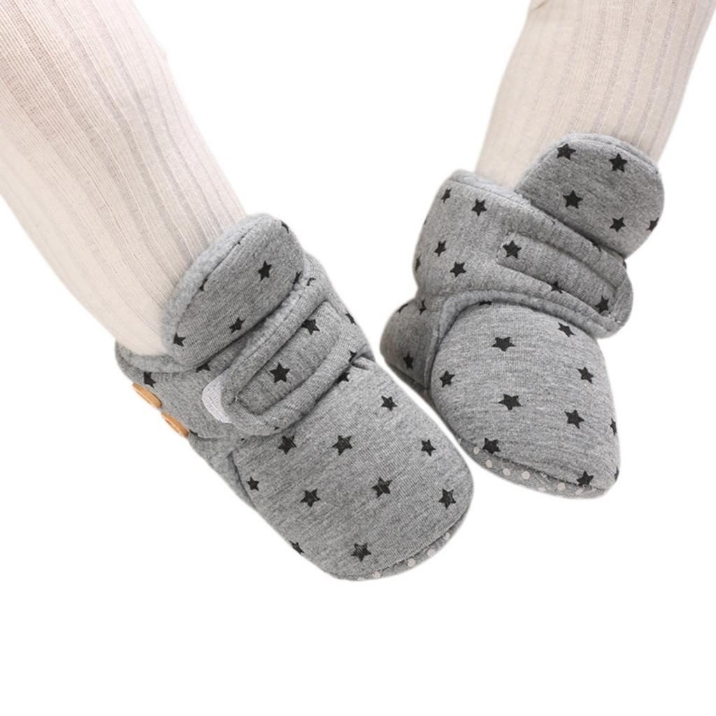 Baby Soft Shoes for Boys Girls 0-12 Months, Warm Casual Infant Shoes