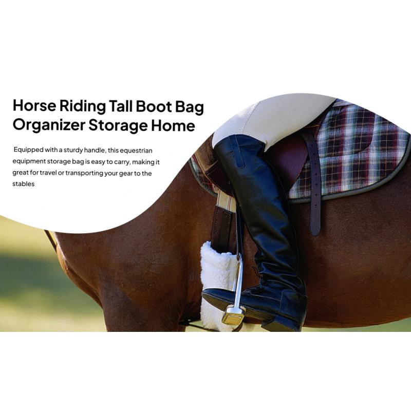 Riding Tall Boot Pouch Boot Storage Carry Pouch Competition Equestrian Pack Equipment for Shows Travel Protect Rider Boots Tour