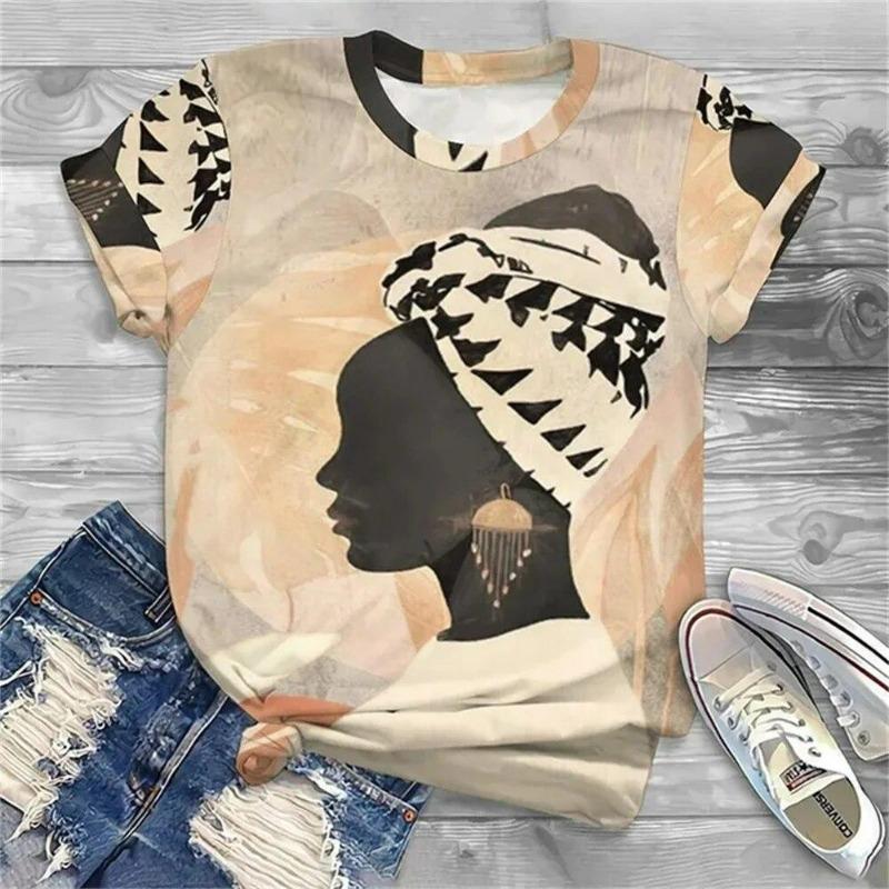 Bohemia Girl 3d Printed Kids Adult T-shirt Summer Women's Casual Outdoor Girl Short Sleeve Tees Top Pullover