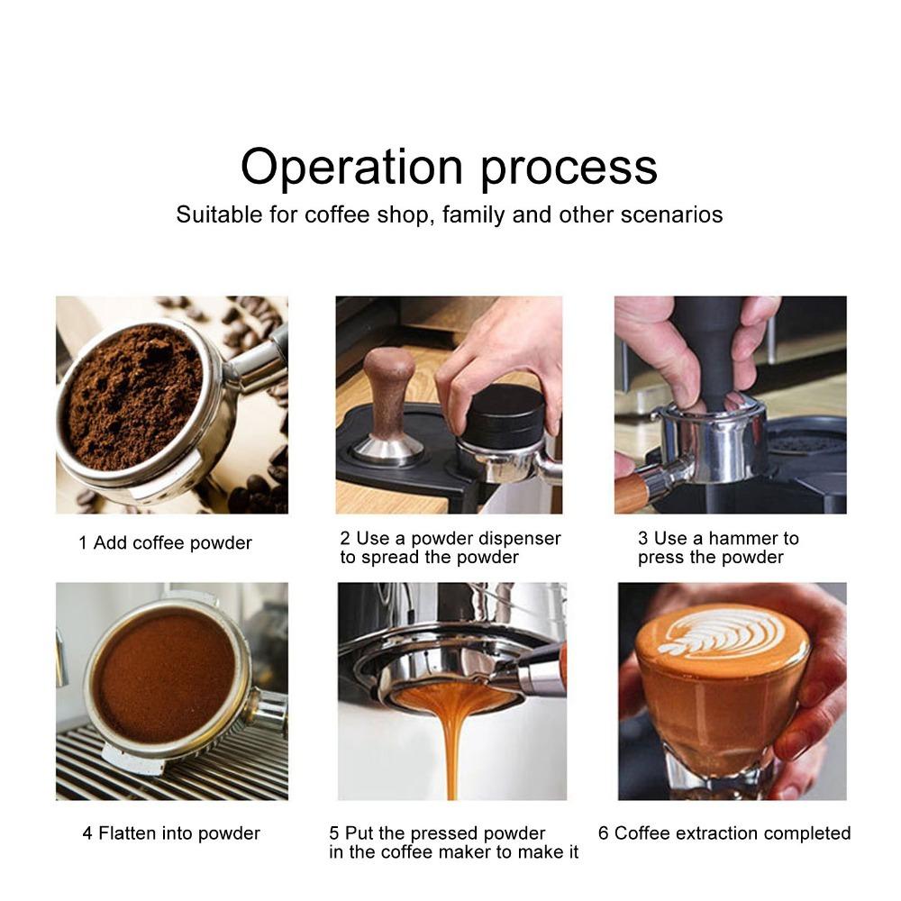 Detachable Coffee Tamper Wooden Handle Coffee Press Tamper Accessory Hand Press Coffee Making