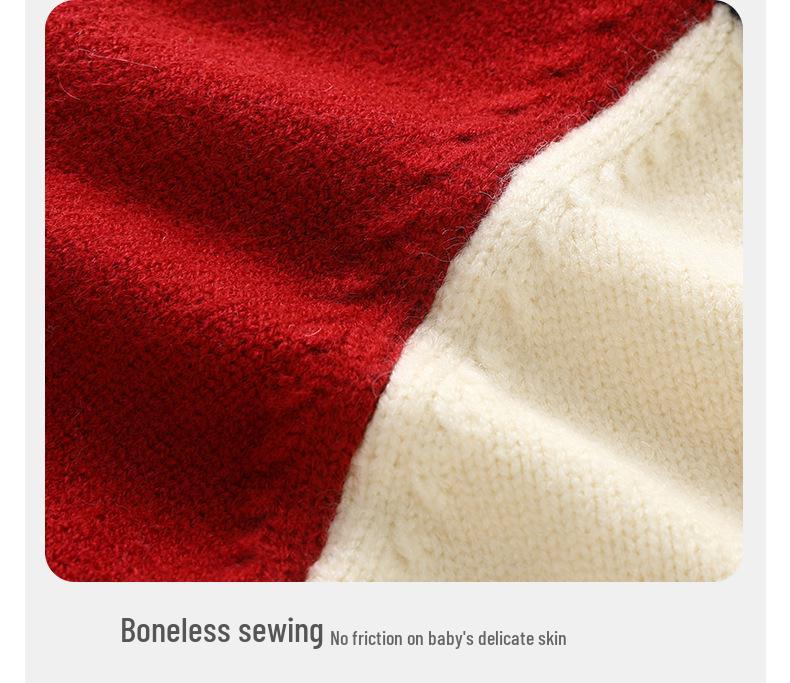 DUUDUU 2025 New Korean Style Baby Boys' Knit Sweater - Autumn/Winter Base Layer