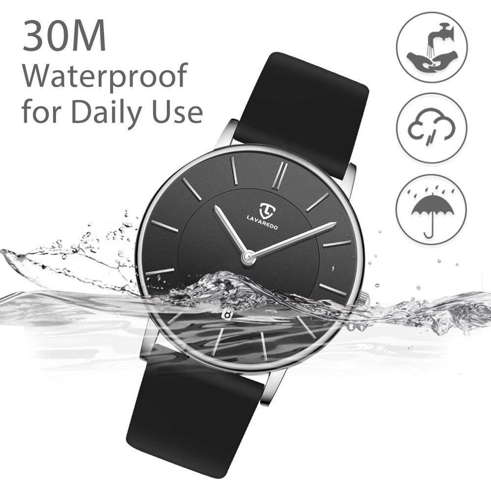 Ben NeviS Men S Watch minimaliSt faShion Simple Analog Date Leather Strap  43 Gj