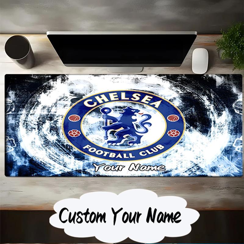 Custom Name Mouse pad Chelsea Football Club Crest Mouse pad, Gaming Mouse Pad, keyboard pad, Desk Decor for computer notebook Fan Birthday Gift