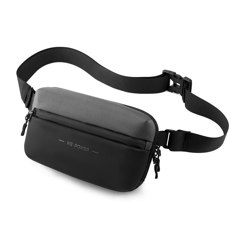 

Multi-Function Men s Waist Pack Casual Crossbody Shoulder Bag Travel Chest Bag Lightweight Outdoor Hiking Sling Backpack сірий колір
