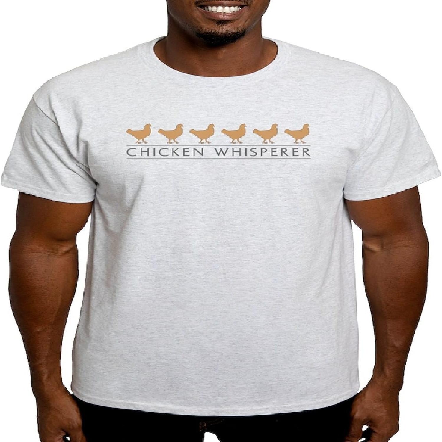 CafePress Chicken Whisperer T Shirt Men s 100% Cotton, Classic Graphic Light T-Shirt XXXXXL белый