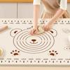 Cartoon Bear Pattern Dough Mat Rectangle Rolling Mat Silicone Kneading Pad  Pastry