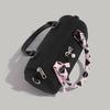2025 New Fashion High-End Handbag Niche Girly Heart Bow Boston Commuter Shoulder Crossbody Bag