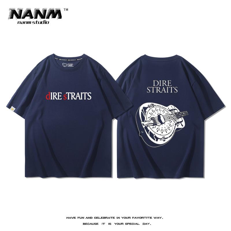 Blues Rock Hiphop Print 100 Cotton Men Women Tshirt Summer Autumn Daily Outdoor Sports Party Casual Loose Street Shortsleeve